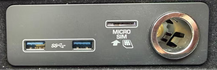 High-specification USB connector with two USB ports and a SIM slot